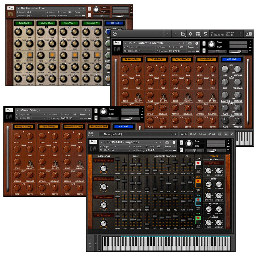 Hideaway Studio - Vintage Voices Bundle Kontakt Instruments Software GUI Artwork