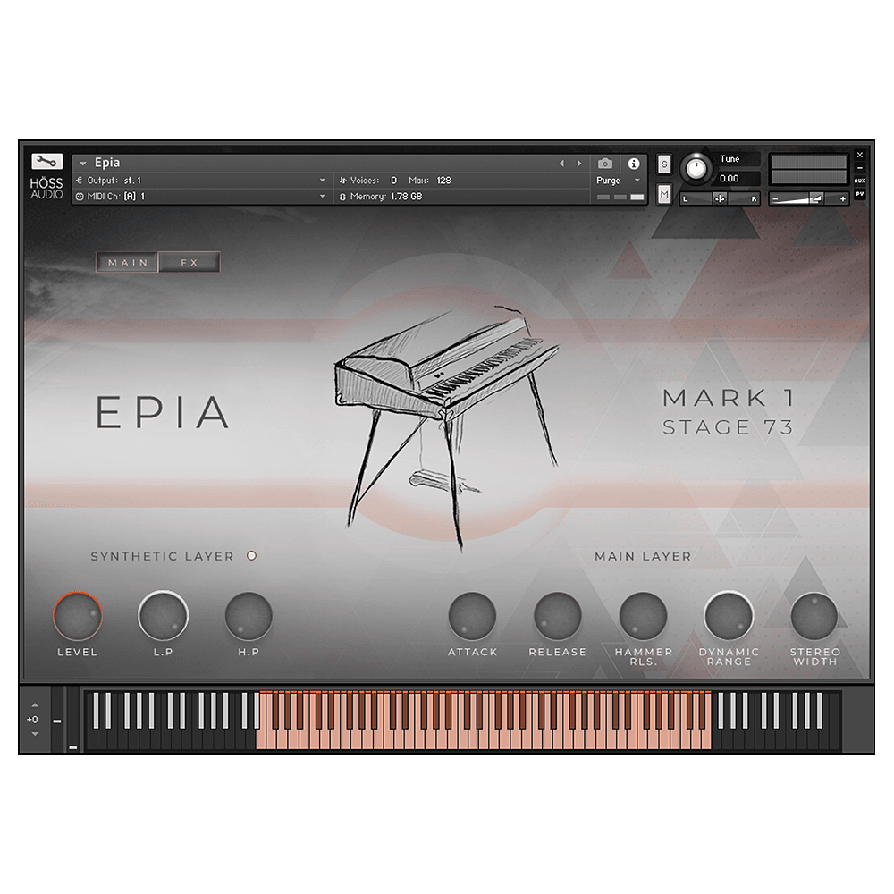 HÖSS AUDIO - Epia Kontakt Instruments Software GUI Artwork