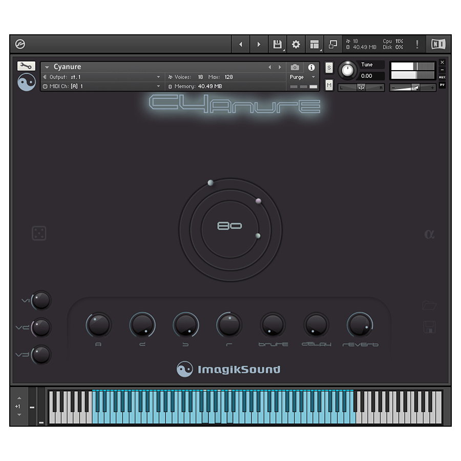Imagik Sound - Cyanure Kontakt Instruments Software GUI Artwork