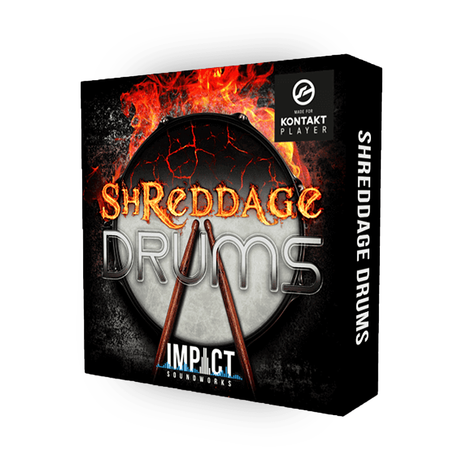 Impact Soundworks - Shreddage Drums Kontakt Instruments Software GUI Artwork