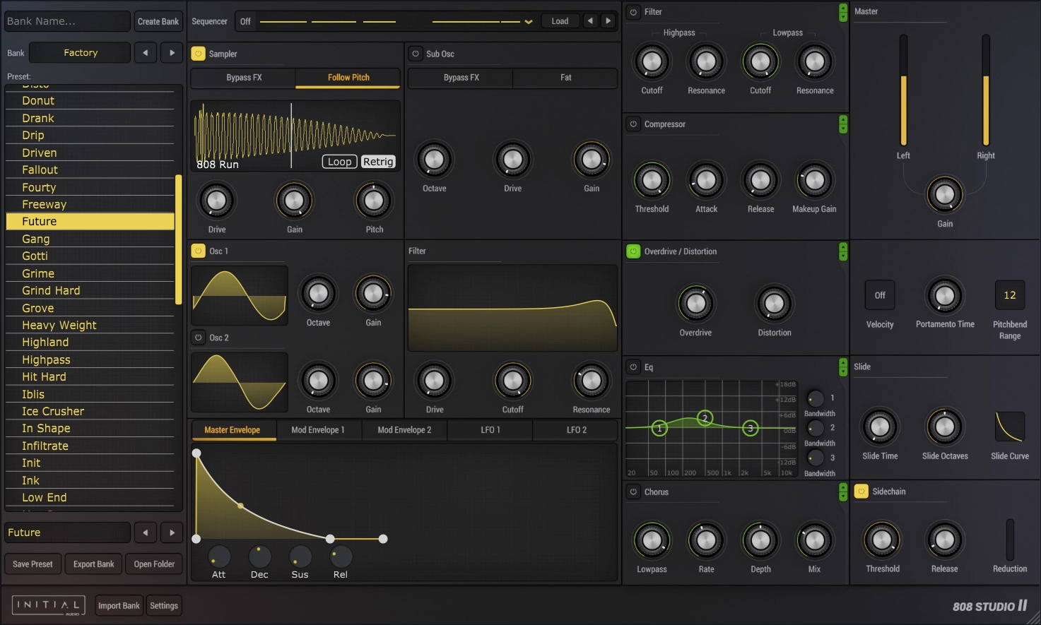 Initial Audio - 808 Studio 2 - Bass Synth Screenshot 2