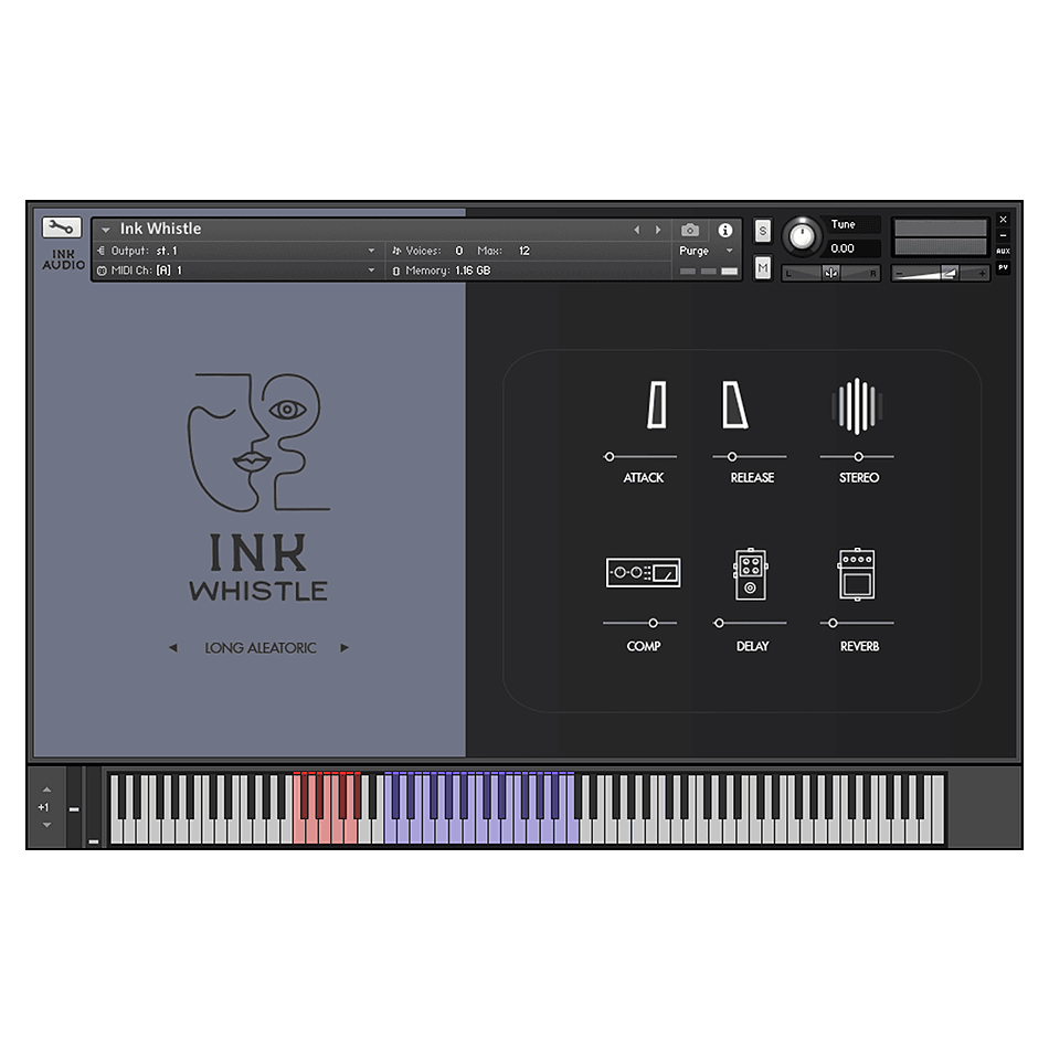 Ink Audio - Ink Whistle Kontakt Instruments Software GUI Artwork