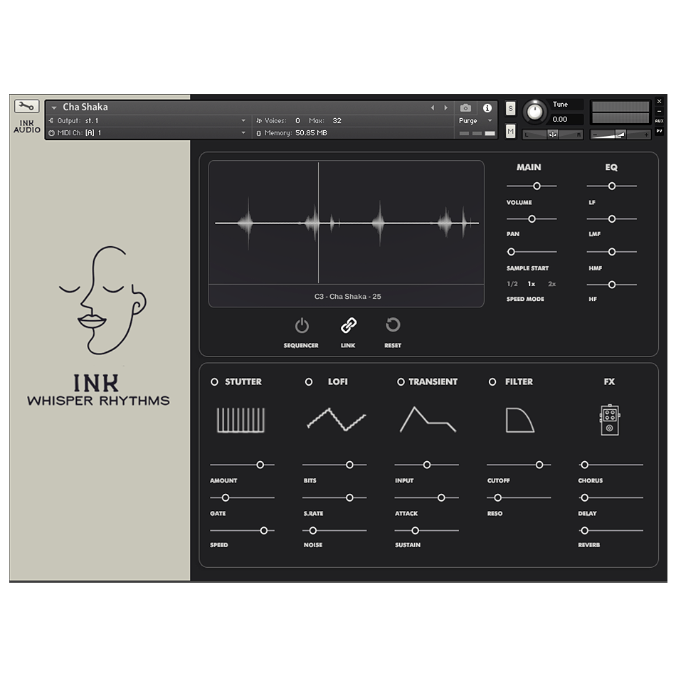 Ink Audio - Ink Whisper Rhythms Kontakt Instruments Software GUI Artwork