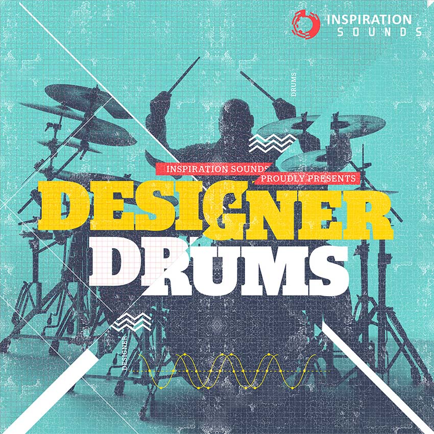 Inspiration Sounds - Designer Drums Sample Packs Software GUI Artwork