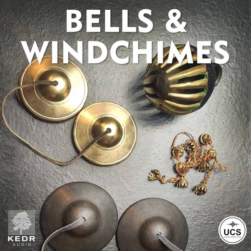 KEDR Audio - Bells and Windchimes Sample Packs Software GUI Artwork
