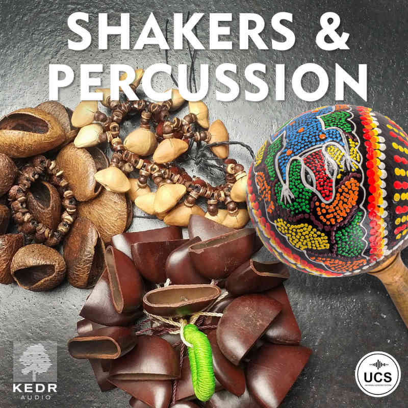 KEDR Audio - Shakers and percussion Sample Packs Software GUI Artwork
