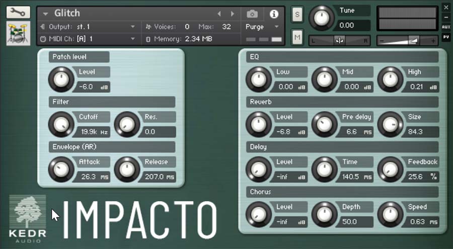 KEDR Audio - Impacto: Morphed Acoustics Screenshot 2