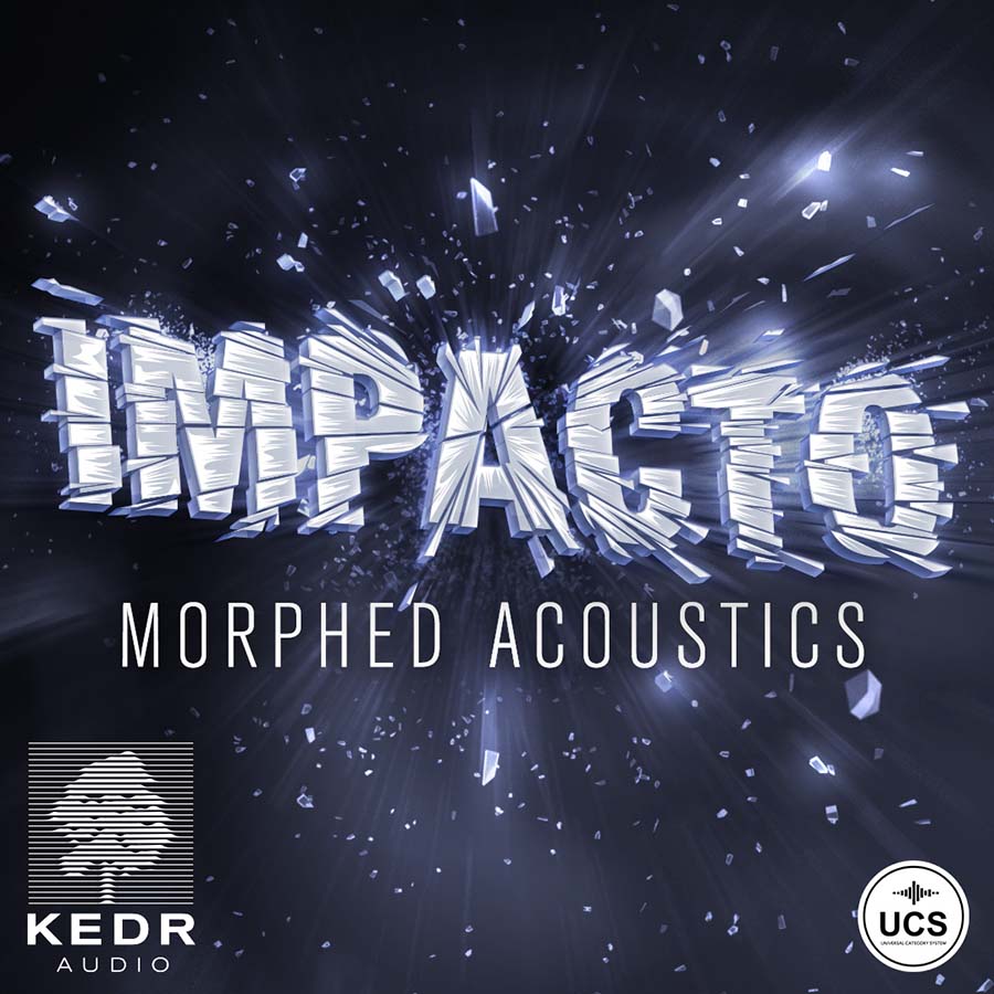 KEDR Audio - Impacto: Morphed Acoustics Sample Packs Software GUI Artwork
