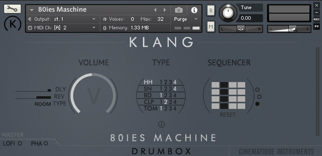 Klang - Drumbox: 80ies Machine Screenshot 2