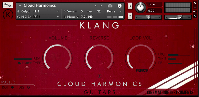 Klang - Guitars: Cloud Harmonics Screenshot 2