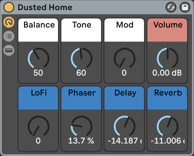 Klang - Freeze - Dusted Home - Ableton Screenshot 2