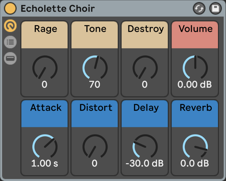 Klang - Taped - Echolette Choir - Ableton Screenshot 2