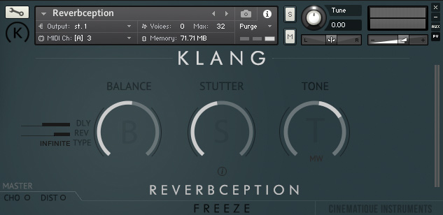 Klang - Freeze: Reverbception Screenshot 2