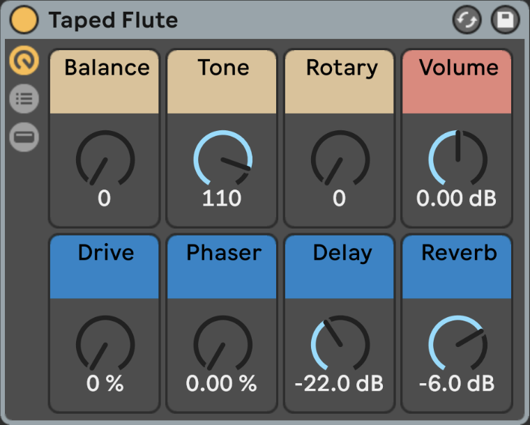 Klang - Taped - Taped Flute- Ableton Screenshot 2