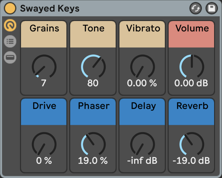 Klang - Taped - Swayed Keys - Ableton Screenshot 2
