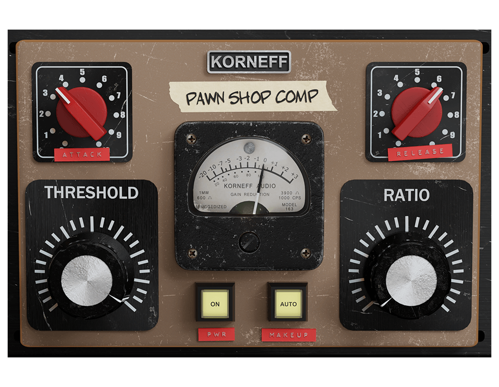 Korneff Audio - Pawn Shop Comp 2.0 Plugins & FX Software GUI Artwork