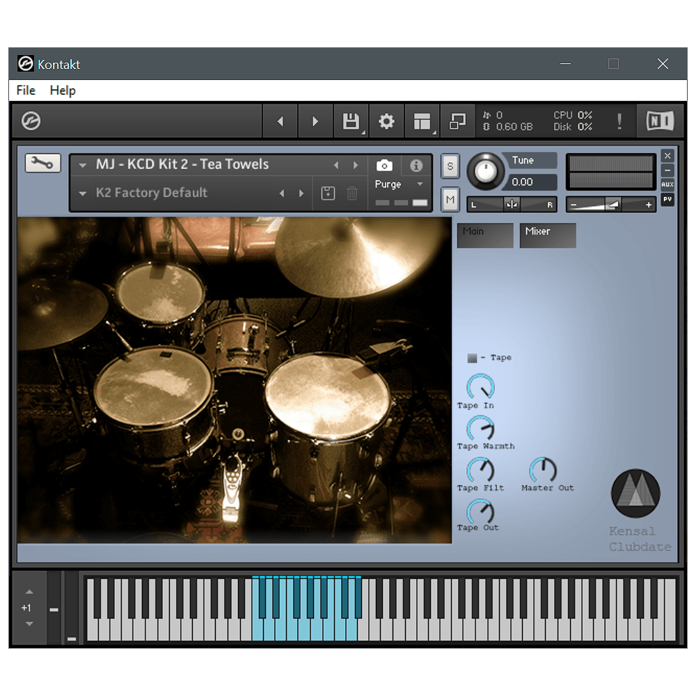 Majetone - Kensal Clubdate Kontakt Instruments Software GUI Artwork