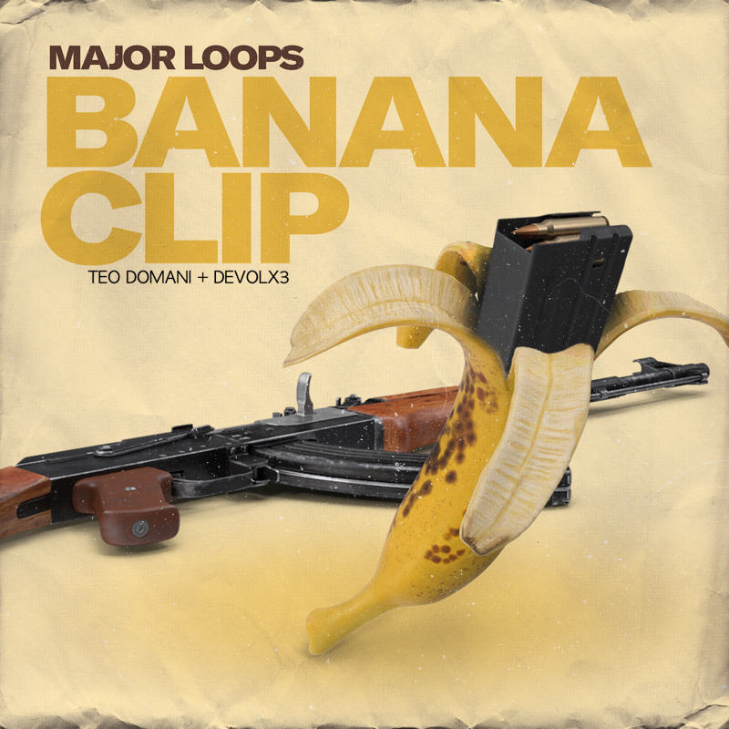 Major Loops - Banana Clip Sample Packs Software GUI Artwork