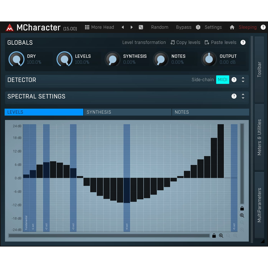 Melda Production - MCharacter Plugins & FX Software GUI Artwork