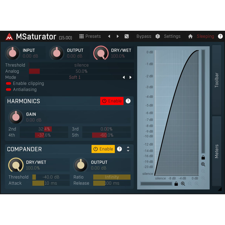 Melda Production - MSaturatorMB Plugins & FX Software GUI Artwork