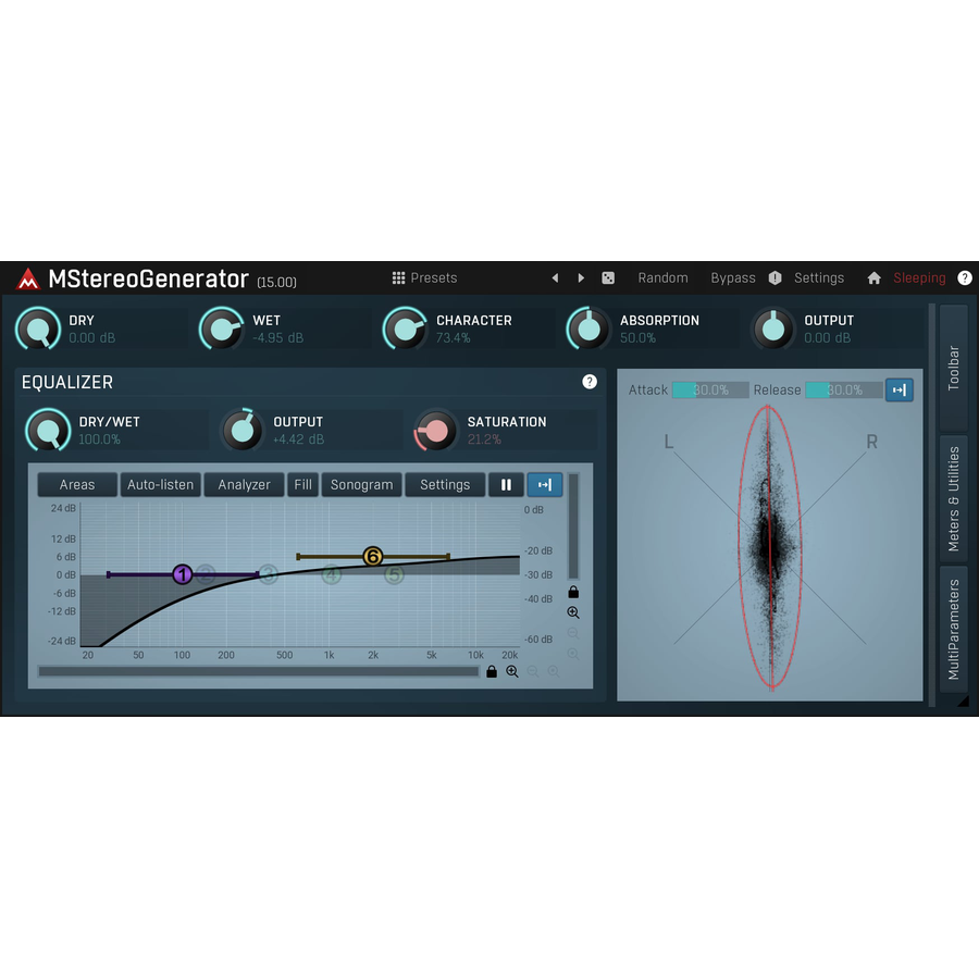 Melda Production - MStereoGenerator Plugins & FX Software GUI Artwork