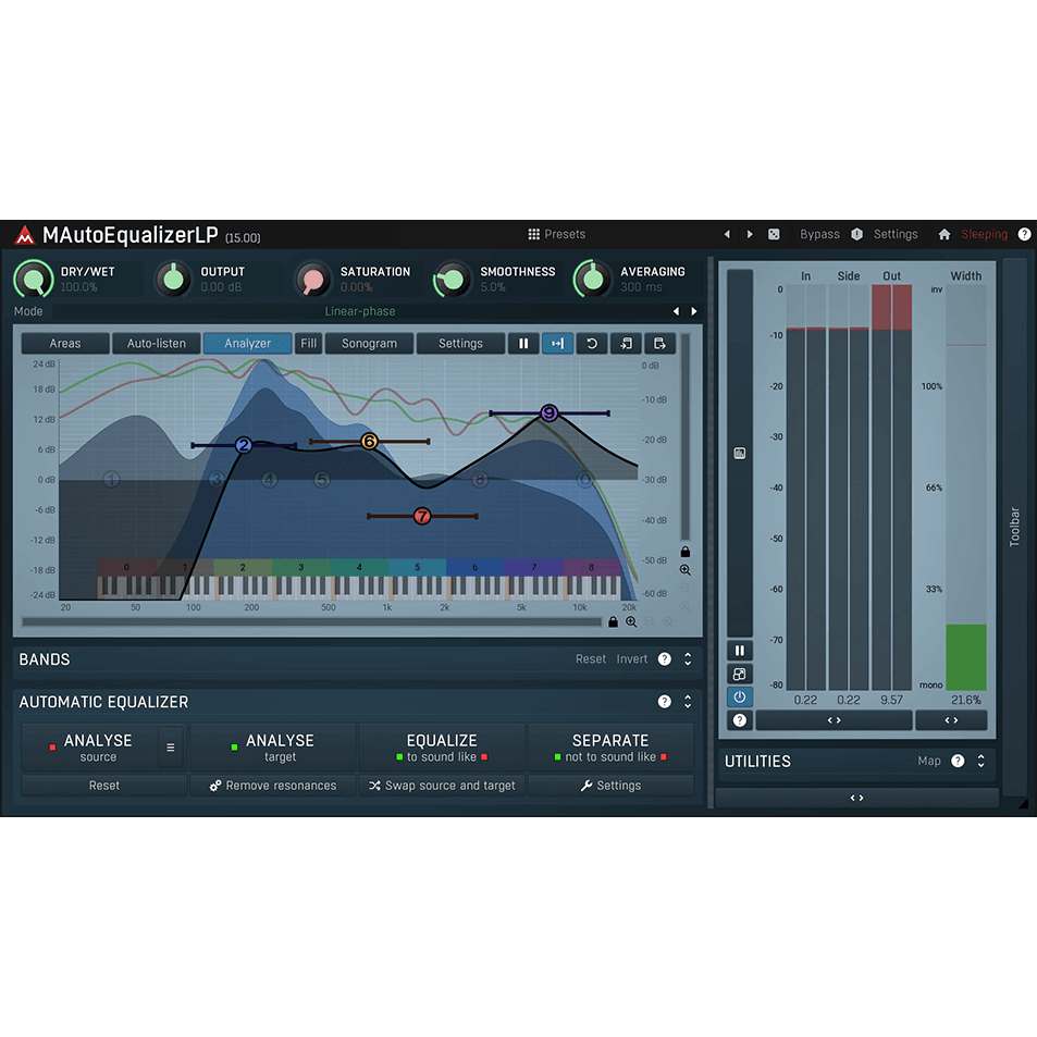 Melda Production - MAutoEqualizer Plugins & FX Software GUI Artwork