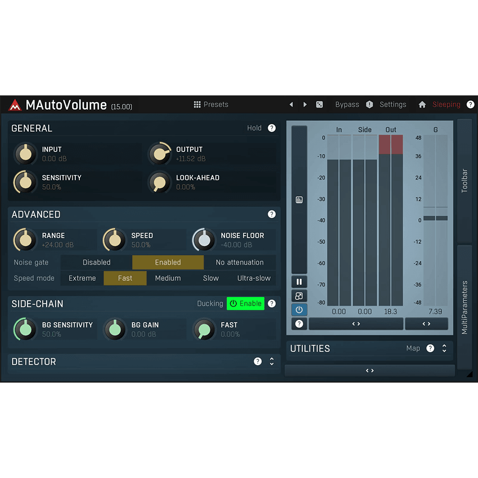 Melda Production - MAutoVolume Plugins & FX Software GUI Artwork