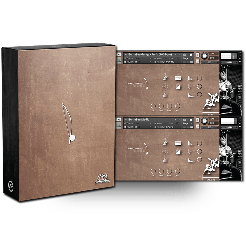 Muletone Audio - Brazilian Series: Berimbau Kontakt Instruments Software GUI Artwork