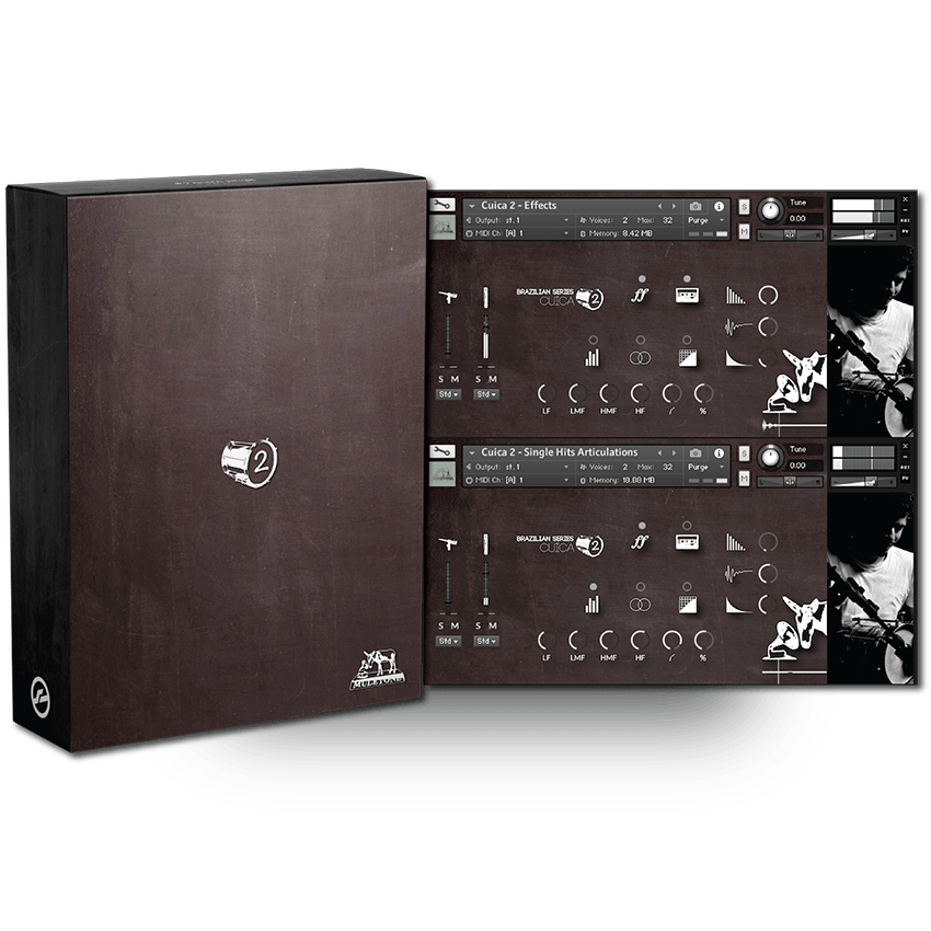 Muletone Audio - Brazilian Series: Cuíca 2 Kontakt Instruments Software GUI Artwork