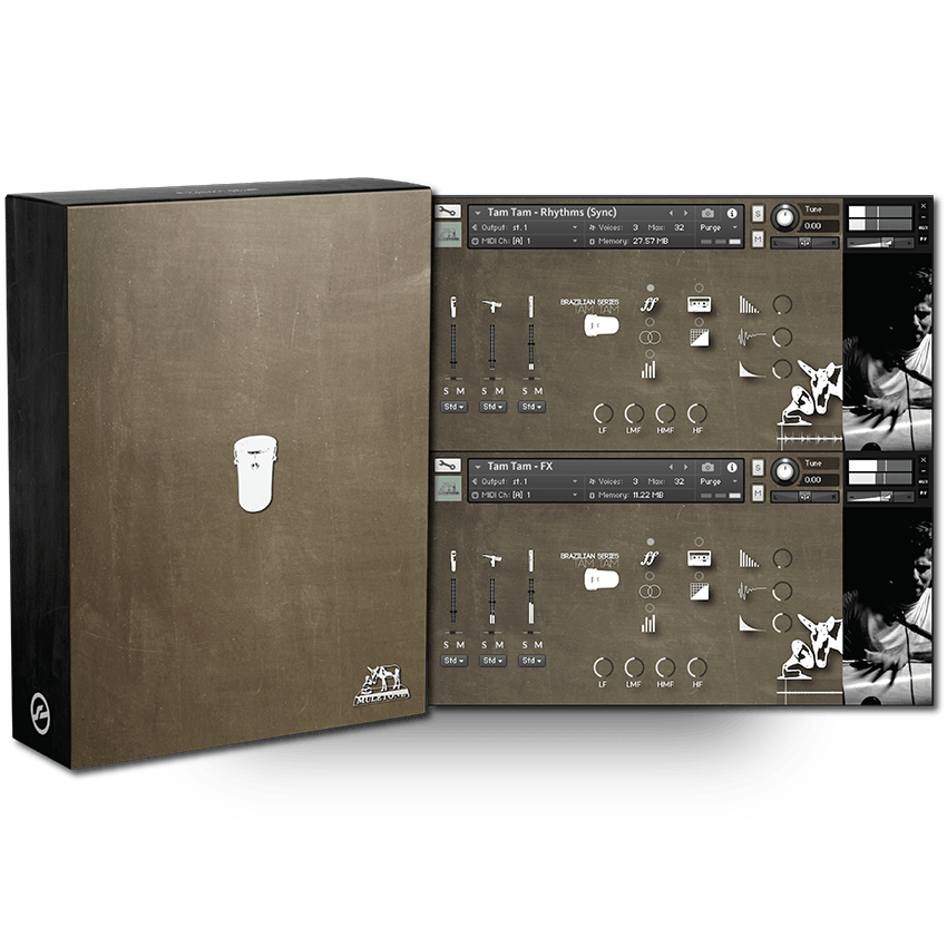 Muletone Audio - Brazilian Series: Tam Tam Kontakt Instruments Software GUI Artwork