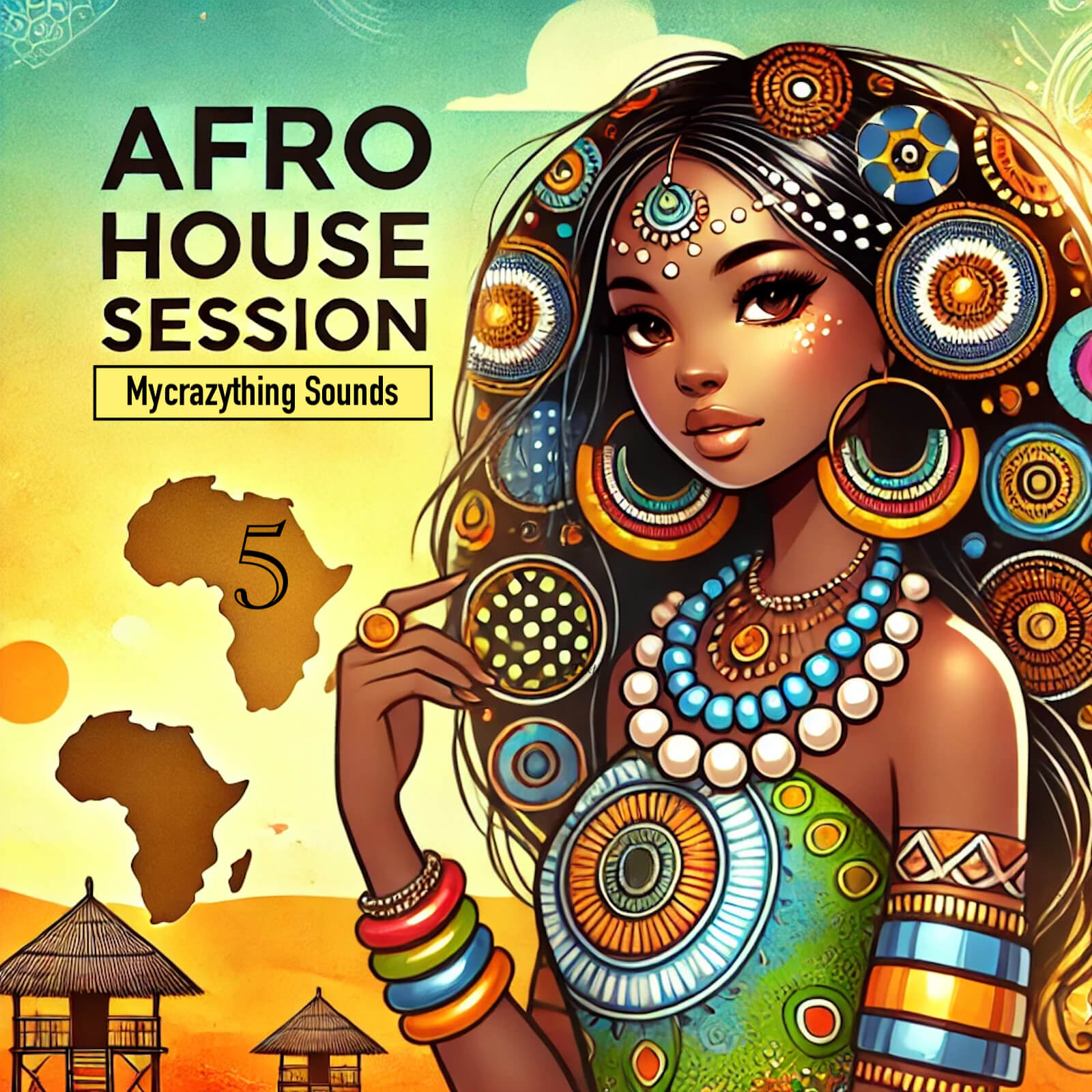 Mycrazything - Afro House Session Vol. 5 Sample Packs Software GUI Artwork