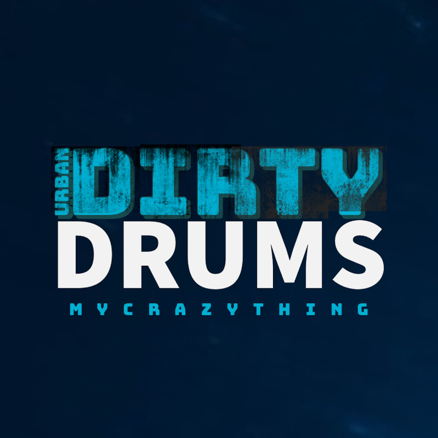 Mycrazything - Dirty Urban Drums Sample Packs Software GUI Artwork