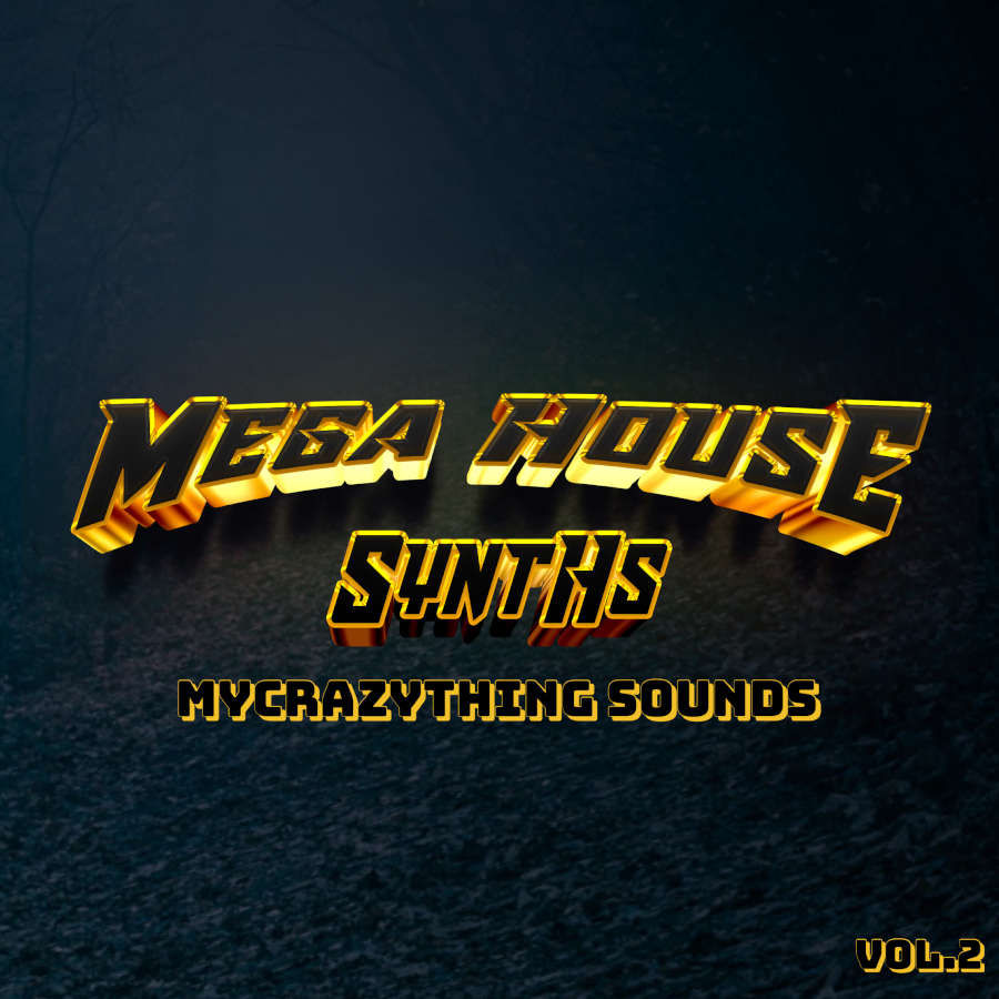 Mycrazything - Mega House Synths 2 Sample Packs Software GUI Artwork