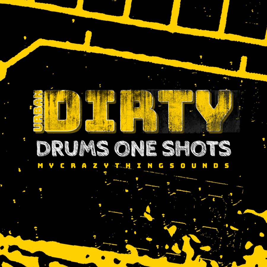 Mycrazything - Urban Dirty Drums One Shots Sample Packs Software GUI Artwork