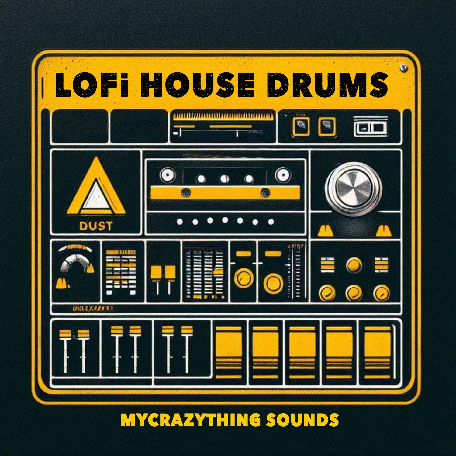 Mycrazything - LoFi House Drums Sample Packs Software GUI Artwork