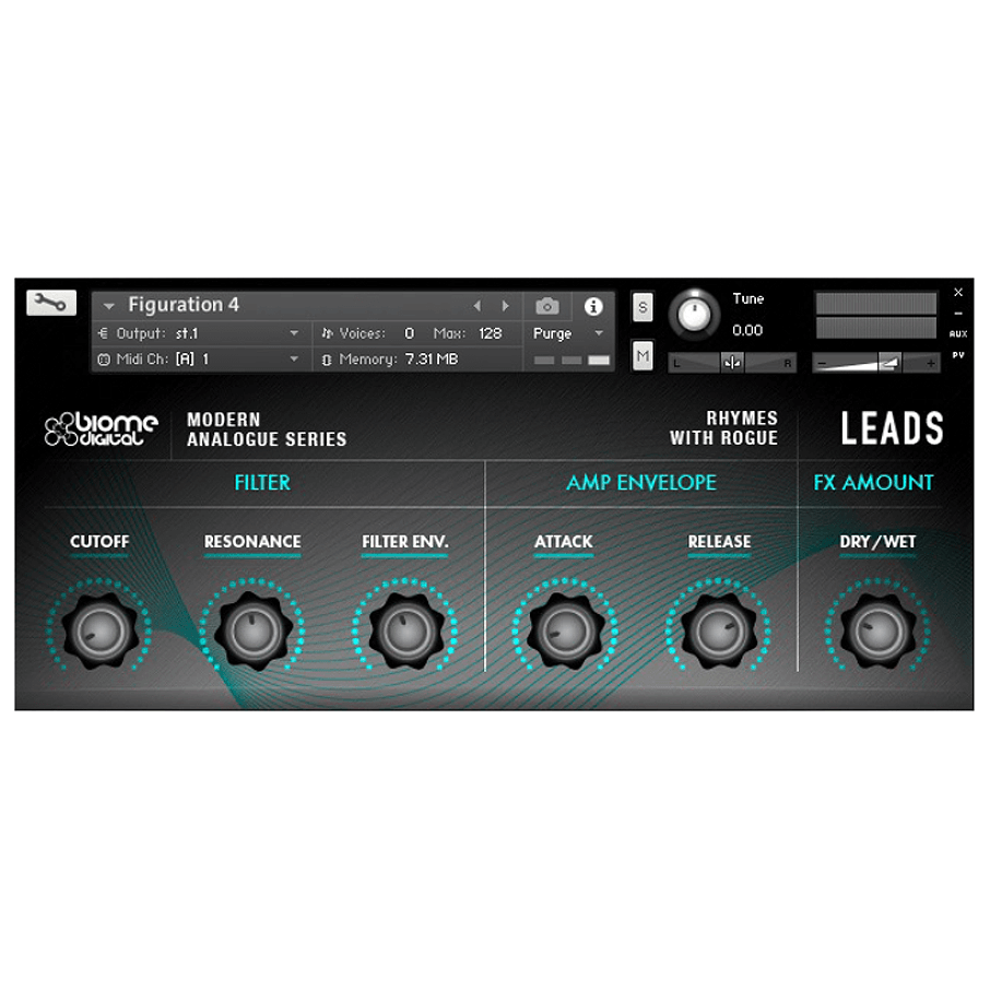 New Loops - RWR Leads Kontakt Instruments Software GUI Artwork