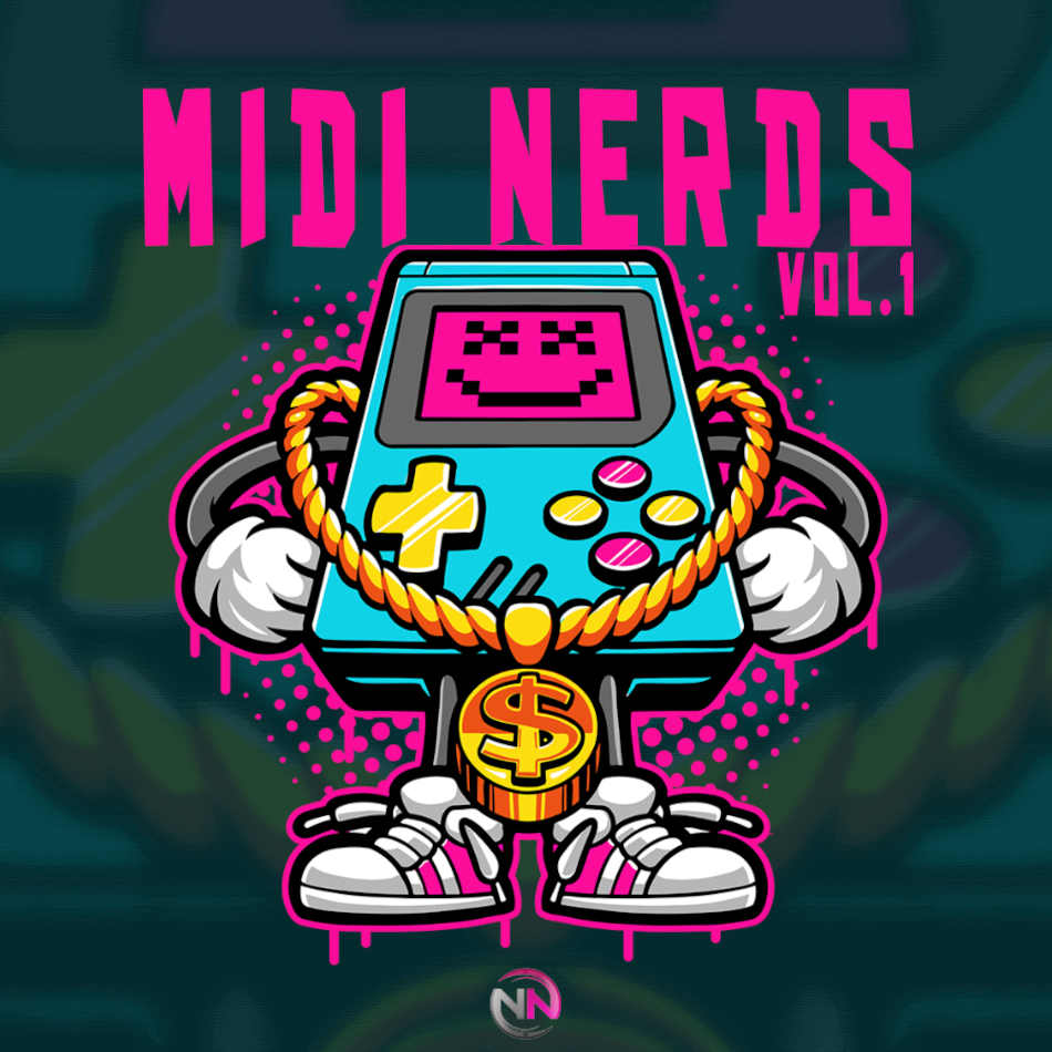 New Nation - MIDI Nerds 1 - Pads & Atmospheres Sample Packs Software GUI Artwork