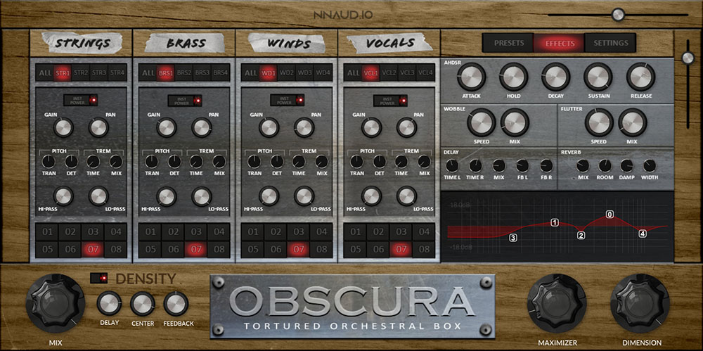 New Nation - Obscura Plugins & FX Software GUI Artwork