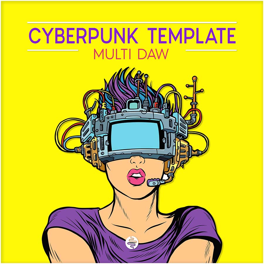 OST Audio - Cyberpunk Template Sample Packs Software GUI Artwork