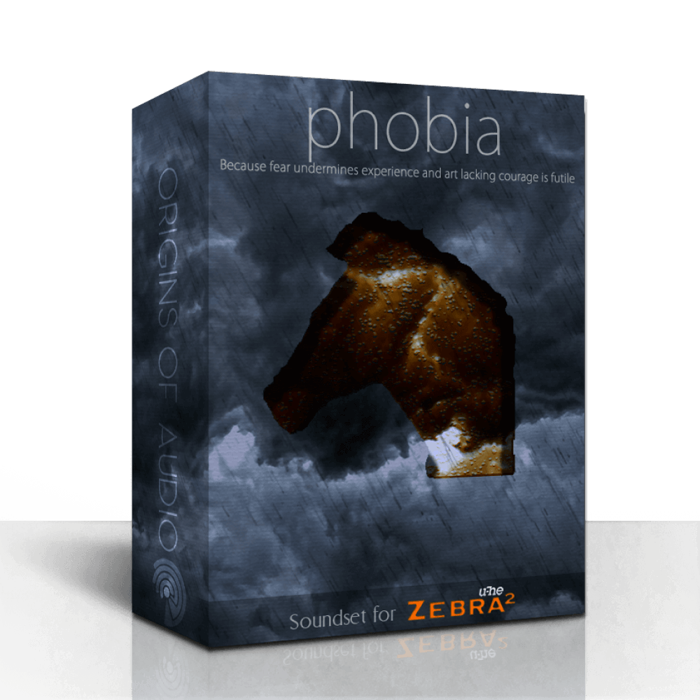 Origins of Audio - Phobia  - Zebra Presets Software GUI Artwork