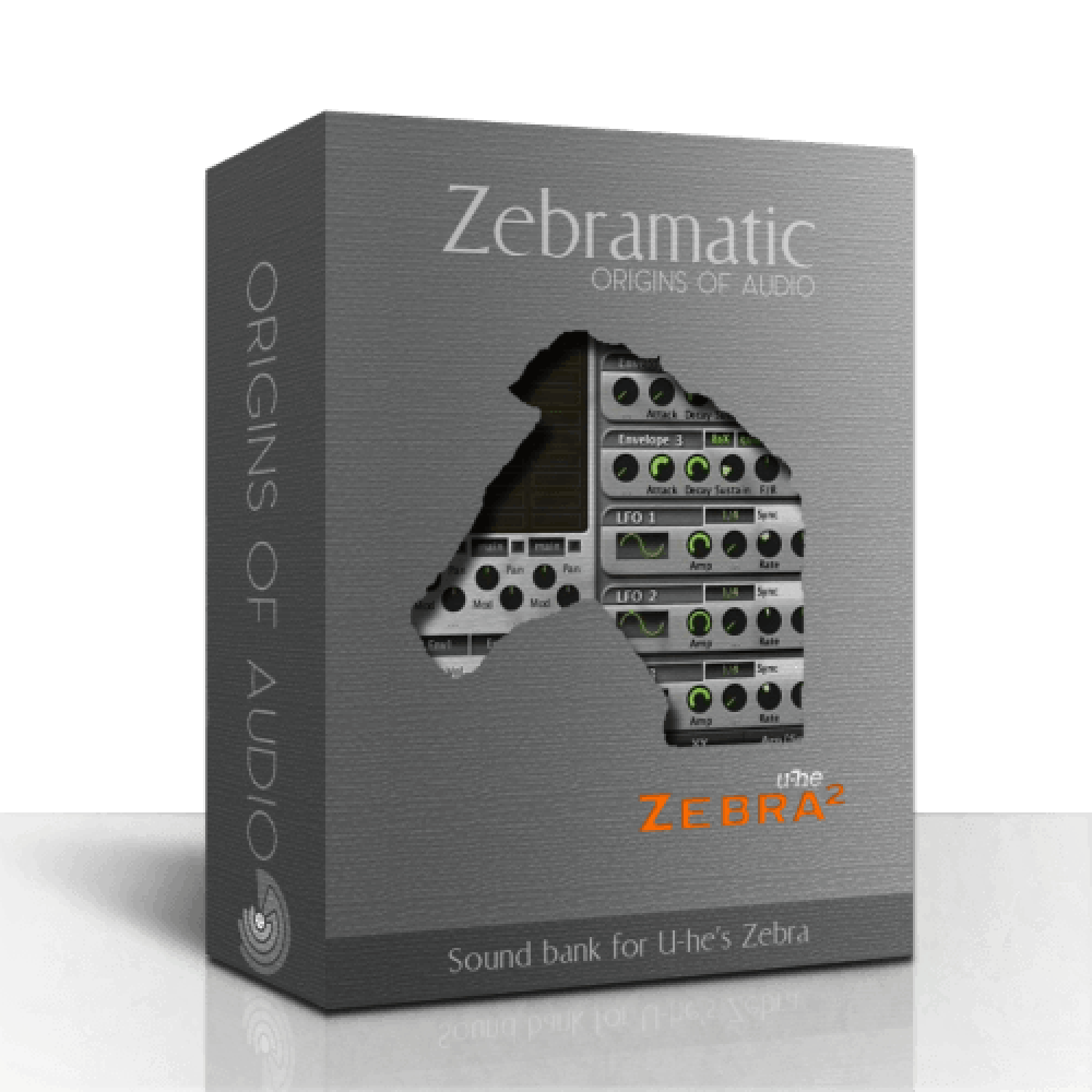 Origins of Audio - Zebramatic - Zebra Presets Software GUI Artwork