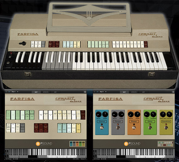 PSound - Farfisa Compact Plugins & FX Software GUI Artwork