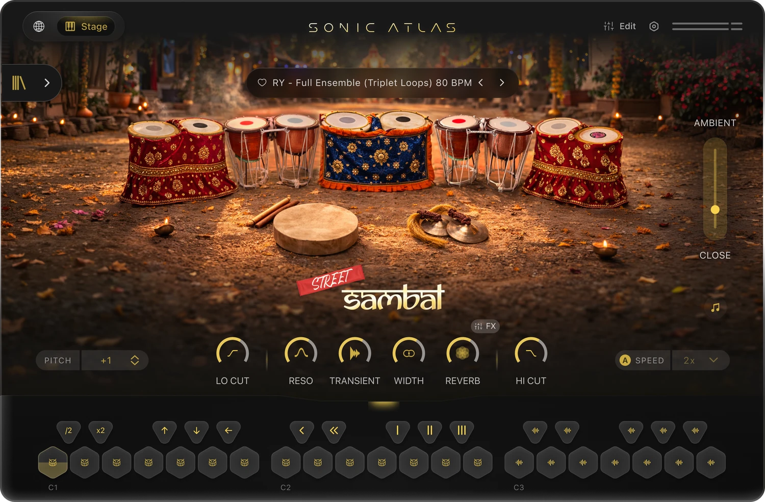 Pitch Innovations - Streets of North India - Sambal Kit Plugins & FX Software GUI Artwork