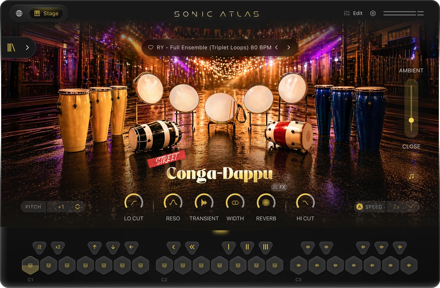 Pitch Innovations - Tapes Of India - Conga-Dappu Kit Plugins & FX Software GUI Artwork