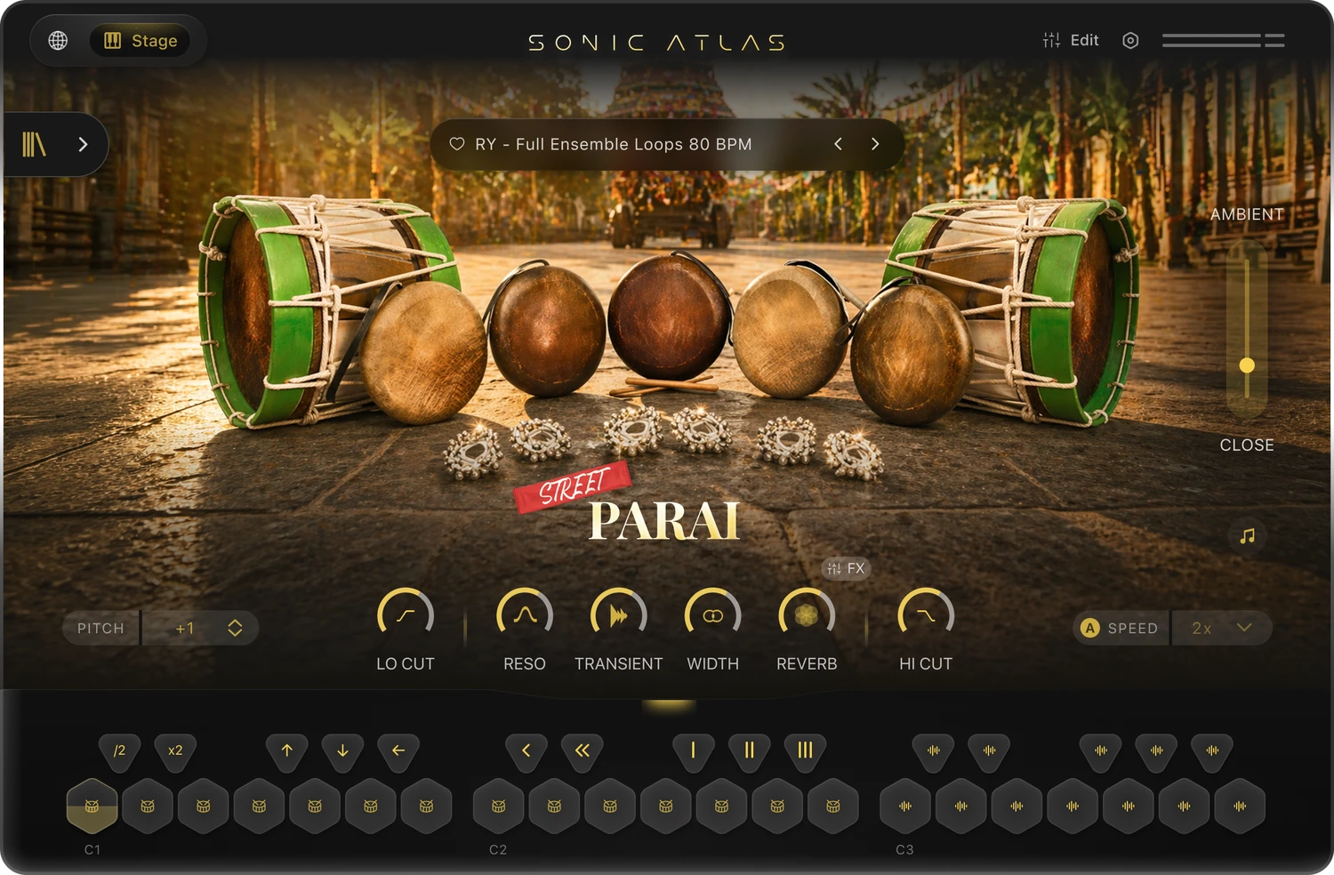 Pitch Innovations - Tapes Of India - Parai Kit Plugins & FX Software GUI Artwork