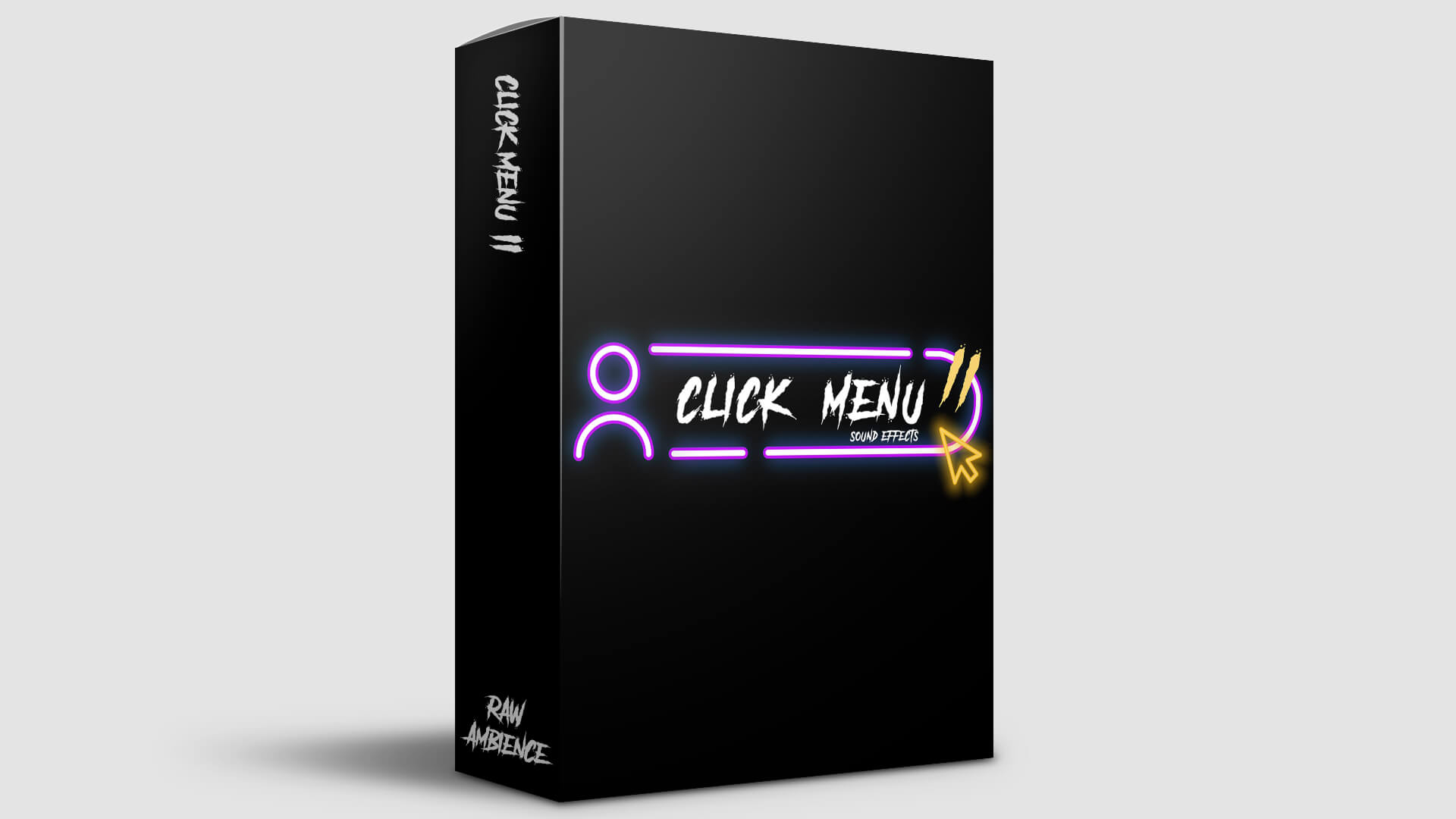 Raw Ambience - Click Menu Sound Effects 2 Sample Packs Software GUI Artwork