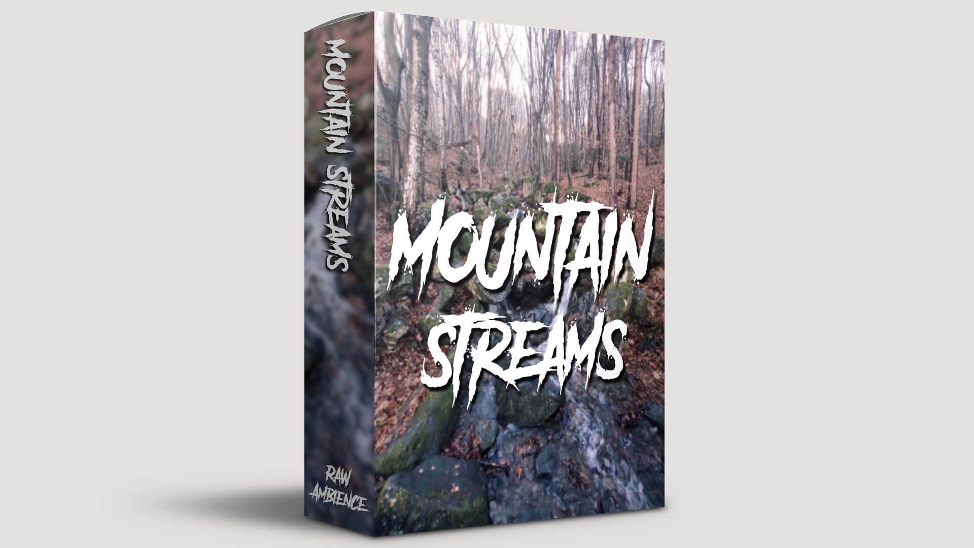Raw Ambience - Mountain Streams Field Recordings Sample Packs Software GUI Artwork