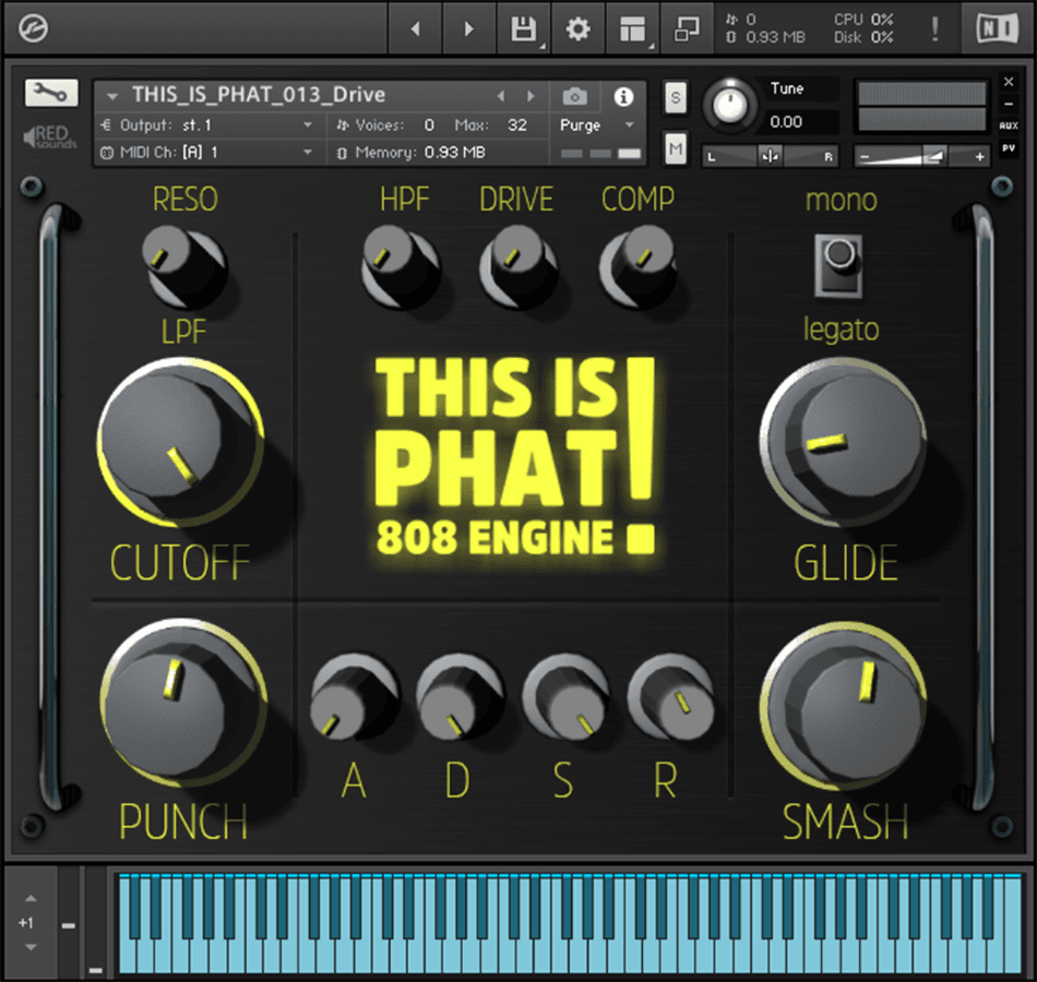 Red Sounds - This is Phat! Kontakt Instruments Software GUI Artwork