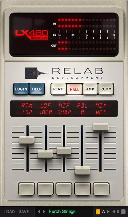 Relab Development - LX480 Essentials Plugins & FX Software GUI Artwork