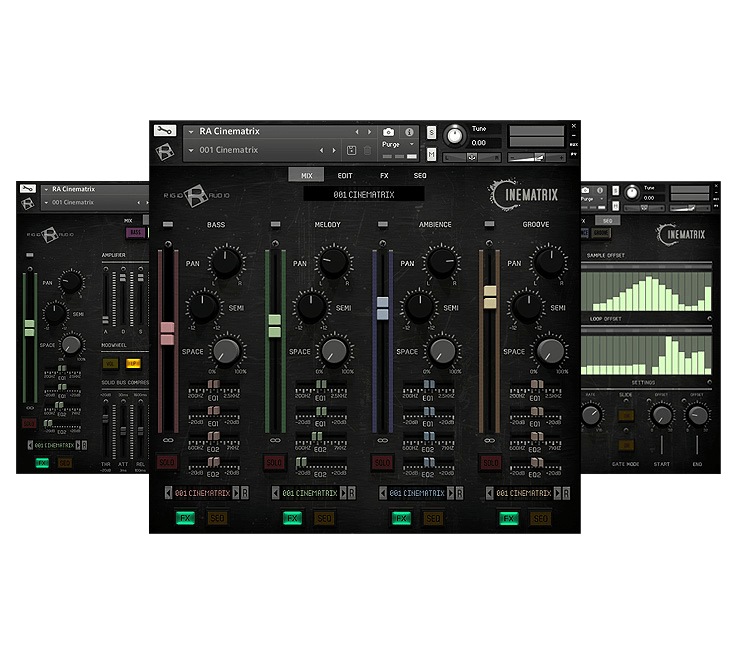 Rigid Audio - Cinematrix Kontakt Instruments Software GUI Artwork
